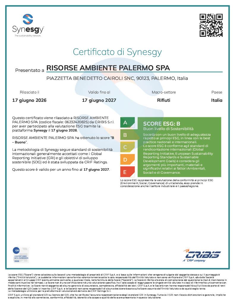 Certificazione Synesgy