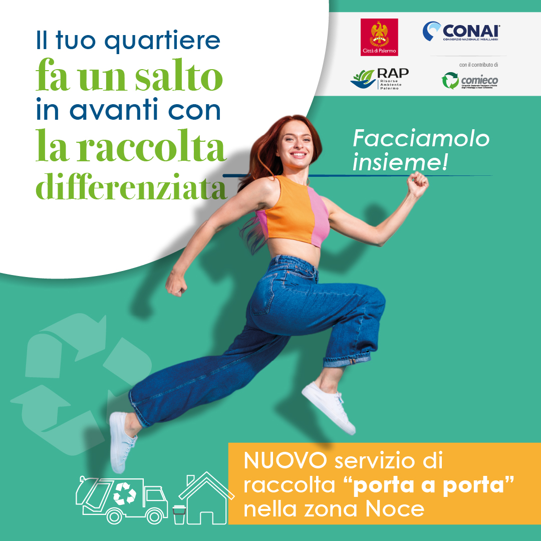 La raccolta differenziata porta a porta nel quartiere Noce